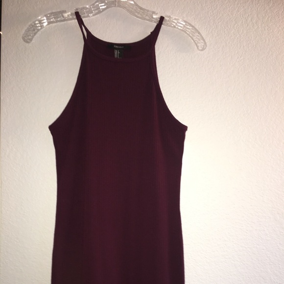 Burgundy Body-con Dress - Picture 1 of 3